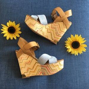 🌼Sam Edelman Sasha Denim Vamp Wedge